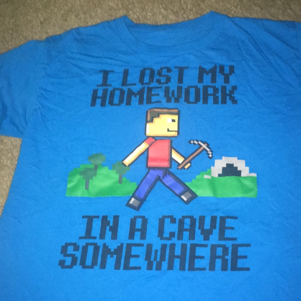 Boys large Mincraft T-shirt